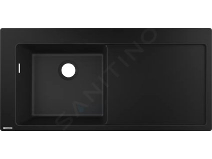 Hansgrohe 43330170 - Vestavný granitový dřez S5110-F45, grafitová černá