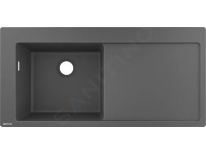 Hansgrohe 43330290 - Vestavný granitový dřez S5110-F45, kamenná šedá