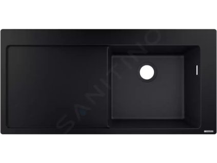 Hansgrohe 43314170 - Vestavný granitový dřez S514-F450, grafitová černá