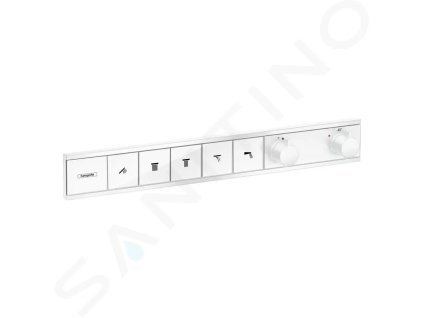 Hansgrohe 15384700 - Termostatická baterie pod omítku, pro 5 spotřebičů, matná bílá