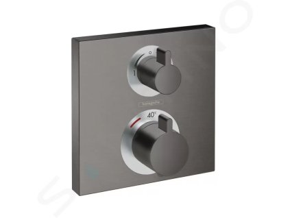 Hansgrohe 15714340 - Termostatická baterie pod omítku pro 2 spotřebiče, kartáčovaný černý chrom