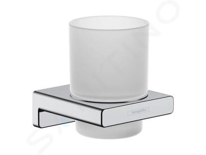 Hansgrohe 41749000 - Držák kartáčků a pasty, matné sklo/chrom