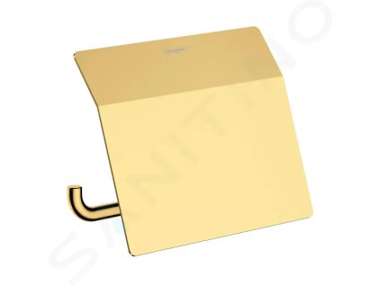 Hansgrohe 41753990 - Držák toaletního papíru s krytem, leštěný vzhled zlata