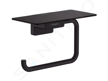 Hansgrohe 41772670 - Držák toaletního papíru s poličkou, matná černá