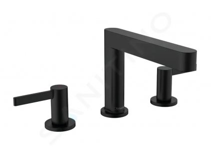 Hansgrohe 76033670 - Umyvadlová baterie, 3-otvorová instalace, s výpustí Push-Open, EcoSmart, matná černá