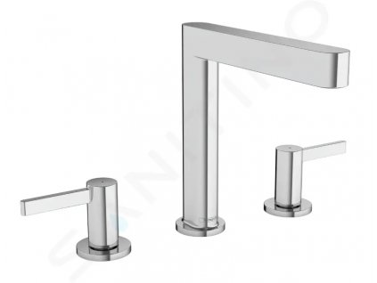 Hansgrohe 76034000 - Umyvadlová baterie 160, 3-otvorová instalace, s výpustí Push-Open, EcoSmart, chrom