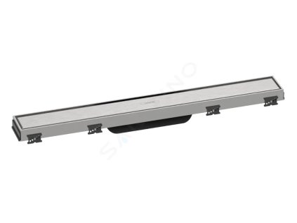 Hansgrohe 56036800 - Sprchový žlab s nerezovým roštem 600, s výškově stavitelným rámem, kartáčovaná nerez