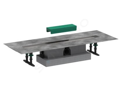 Hansgrohe 56023180 - Set pro standardní instalaci lineárního sprchového žlabu 70 cm, nerez