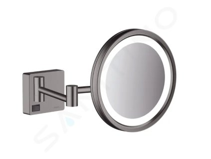 Hansgrohe 41790340 - Kosmetické nástěnné zrcátko s LED osvětlením, kartáčovaný černý chrom