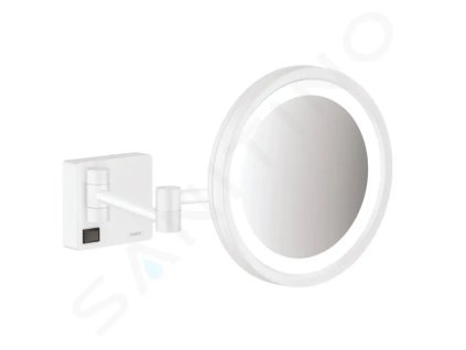 Hansgrohe 41790700 - Kosmetické nástěnné zrcátko s LED osvětlením, matná bílá