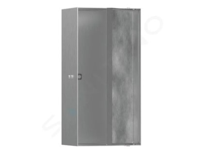 Hansgrohe 56082800 - Výklenek do stěny, s dvířky, 30x15x10 cm, kartáčovaná nerez