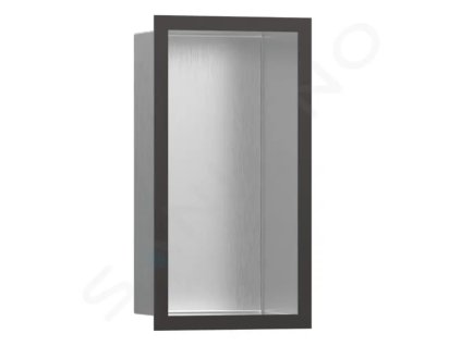 Hansgrohe 56094340 - Výklenek do stěny s designovým rámem, 30x15x10 cm, kartáčovaná nerez/kartáčovaný černý chrom