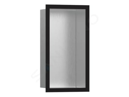 Hansgrohe 56094670 - Výklenek do stěny s designovým rámem, 30x15x10 cm, kartáčovaná nerez/matná černá