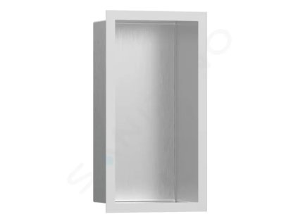 Hansgrohe 56094700 - Výklenek do stěny s designovým rámem, 30x15x10 cm, kartáčovaná nerez/matná bílá