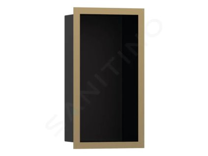 Hansgrohe 56095140 - Výklenek do stěny s designovým rámem, 30x15x10 cm, matná černá/kartáčovaný bronz