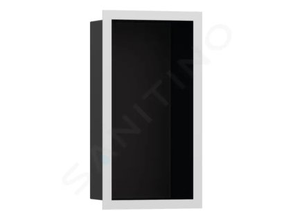 Hansgrohe 56095700 - Výklenek do stěny s designovým rámem, 30x15x10 cm, matná černá/matná bílá