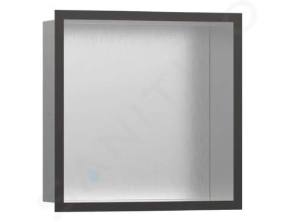Hansgrohe 56097340 - Výklenek do stěny s designovým rámem, 30x30x10 cm, kartáčovaná nerez/kartáčovaný černý chrom