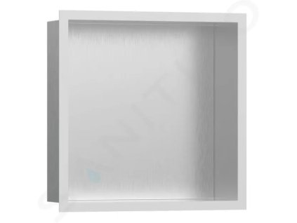 Hansgrohe 56097700 - Výklenek do stěny s designovým rámem, 30x30x10 cm, kartáčovaná nerez/matná bílá