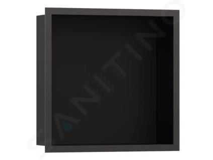 Hansgrohe 56098340 - Výklenek do stěny s designovým rámem, 30x30x10 cm, matná černá/kartáčovaný černý chrom