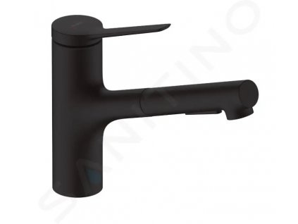 Hansgrohe 74803670 - Dřezová baterie 150, s výsuvnou sprškou, sBox lite, matná černá