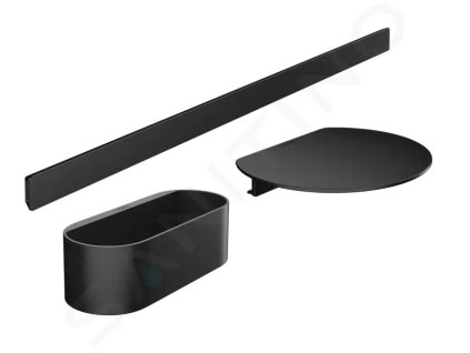 Hansgrohe 27966670 - Set koupelnových doplňků, matná černá