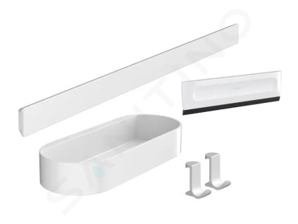 Hansgrohe 27967700 - Set koupelnových doplňků, matná bílá