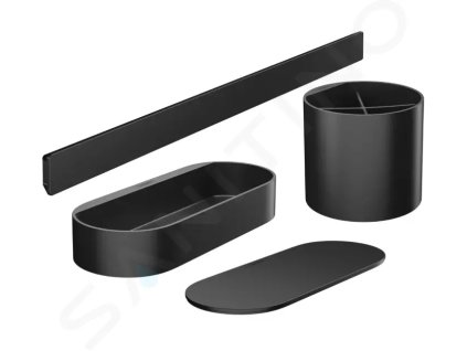 Hansgrohe 27968670 - Set koupelnových doplňků, matná černá