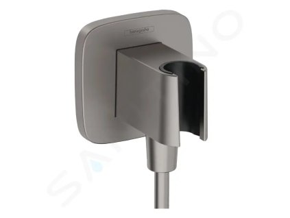 Hansgrohe 26887340 - Sprchové kolínko s držákem, kartáčovaný černý chrom