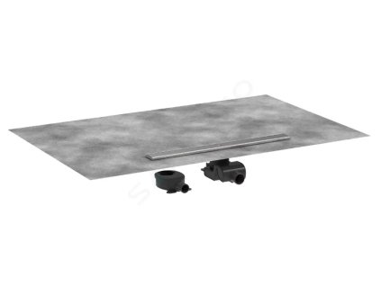 Hansgrohe 56187800 - Sprchový žlab 80 cm, s roštem, kartáčovaná nerezová ocel