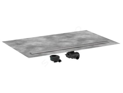 Hansgrohe 56190800 - Sprchový žlab 120 cm, s roštem, kartáčovaná nerezová ocel