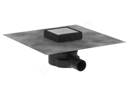 Hansgrohe 56247800 - Podlahová vpust, 10x10 cm, kartáčovaná nerezová ocel