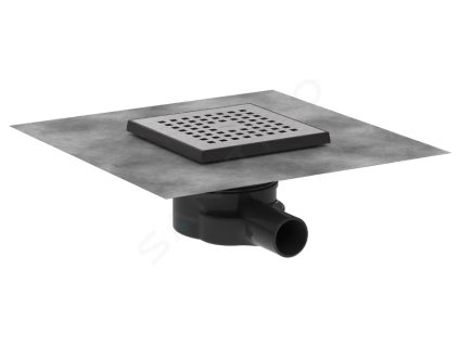 Hansgrohe 56248800 - Podlahová vpust, 15x15 cm, kartáčovaná nerezová ocel