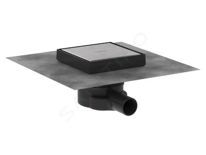 Hansgrohe 56249800 - Podlahová vpust, 15x15 cm, kartáčovaná nerezová ocel