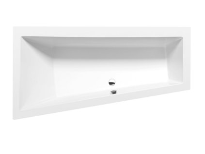 ANDRA L asymetrická vana 180x90x45cm, bílá mat