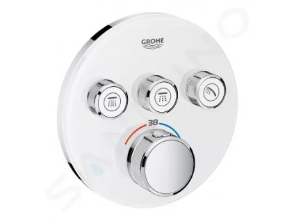 Grohe 29904LS0 - Termostatická vanová baterie pod omítku se 3 ventily, měsíční bílá