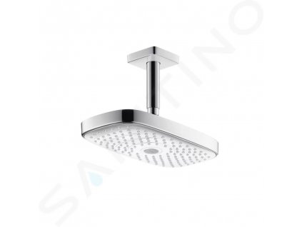 Hansgrohe Raindance Select E Hlavová sprcha 300, 2 proudy, sprchové rameno 100 mm, bílá/chrom 27384400