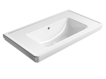 CLASSIC keramické umyvadlo 90x50cm, bez otvoru, bílá ExtraGlaze