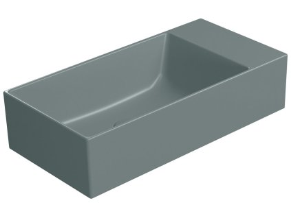 KUBE X keramické umývátko 50x25cm, bez otvoru, pravé/levé, agave opaco