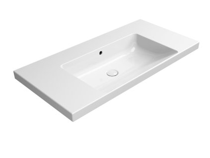 NORM keramické umyvadlo 100x50cm, bez otvoru, bílá ExtraGlaze