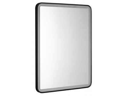 SWIDA zrcadlo s LED osvětlením 60x80cm, dotykový senzor, stmívatelné, černá mat obrázek č.: 1