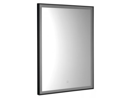 CORNA zrcadlo s LED osvětlením 60x80cm, dotykový senzor, stmívatelné, černá mat obrázek č.: 1