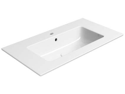 PURA keramické umyvadlo Slim 82x46cm, bílá ExtraGlaze