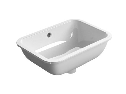 PURA/CLASSIC keramické umyvadlo 35x50cm, zápustné, bílá ExtraGlaze