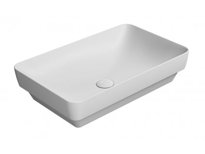 PURA keramické umyvadlo na desku 60x38cm, bílá mat