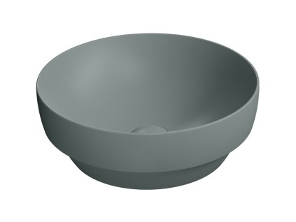 PURA keramické umyvadlo na desku, průměr 40cm, agave mat
