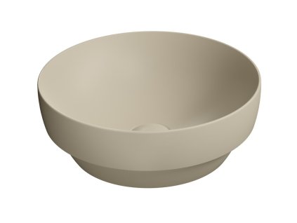 PURA keramické umyvadlo na desku, průměr 40cm, creta mat