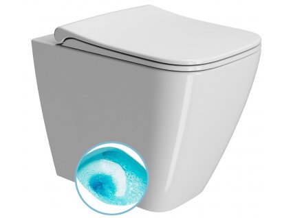 NUBES WC mísa stojící, Swirlflush, 35x52cm, spodní/zadní odpad, bílá ExtraGlaze obrázek č.: 1