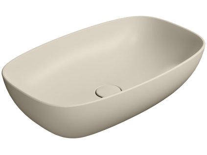 NUBES keramické umyvadlo na desku 60x38cm, creta mat