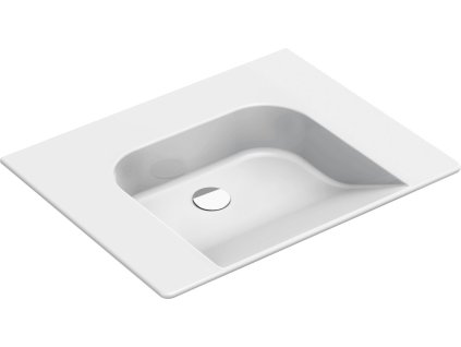 COMMUNITY keramické umyvadlo 70x55cm, bez přepadu a otvoru, bílá ExtraGlaze