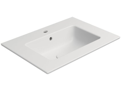 PURA keramické umyvadlo Slim 62x46cm, bílá mat